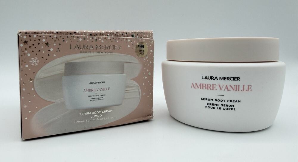 Laura Mercier Ambre Vanille Serum Body Cream Jumbo NEW 13.53oz 400ml